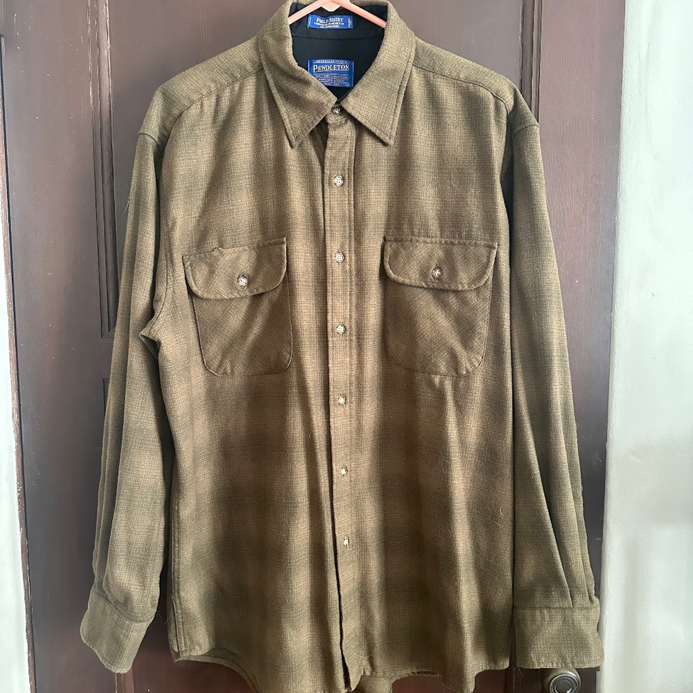 Pendleton Wool Field Shirt  Men's Large